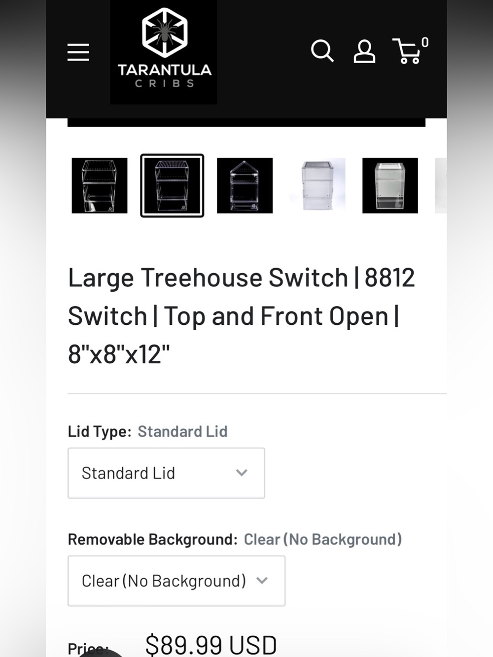 NEW LARGE Treehouse Switch | 8812
Switch | Top and Front Open |
8"x8"x12"